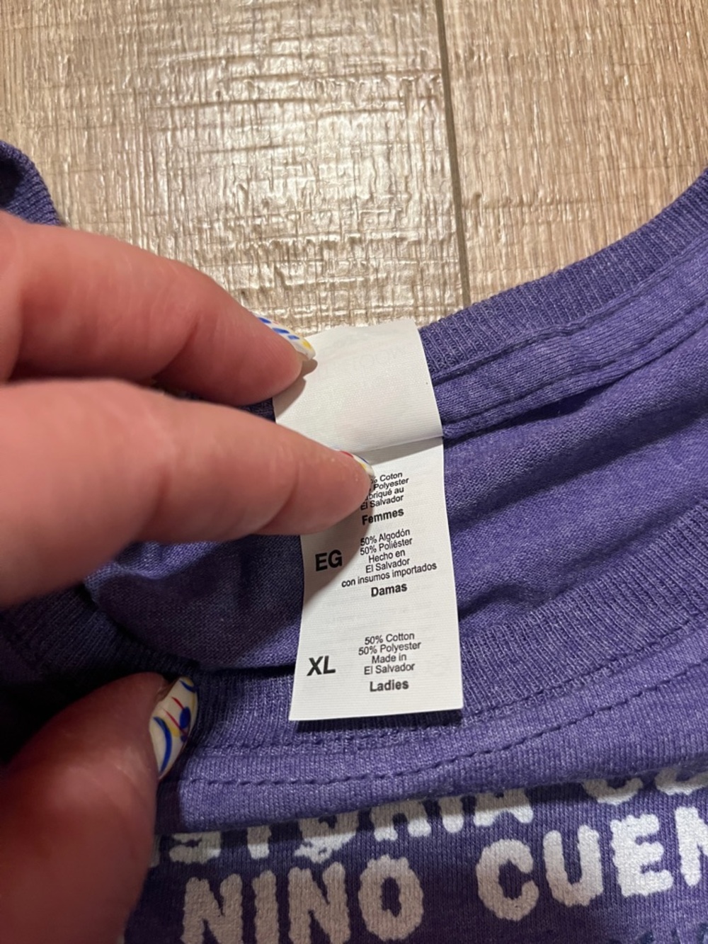 Fruit of the Loom Women’sPurple Short Sleeve Tee Children’s Book Day XL - Picture 3 of 5